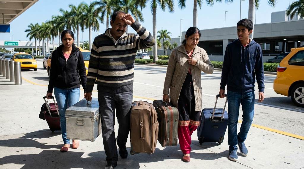 Traveller planning an India vacation with maps and passport
