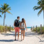 Miami beach shoreline